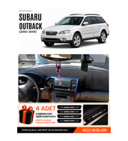 SUBARU OUTBACK (2003-2009) Uyumlu Torpido Örtüsü Torpido Kılıfı - Siyah Mavi