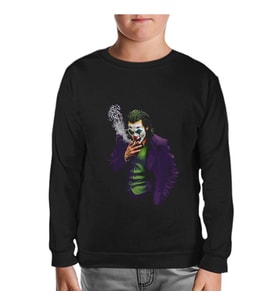 Joker - Arial Siyah Çocuk Sweatshirt