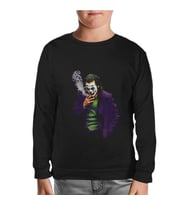 Joker - Arial Siyah Çocuk Sweatshirt