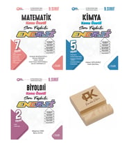 Palme 9. Sınıf Enerji Matematik Kimya ve Biyoloji Konu Özetli Soru Fasikülleri 3lü Set + Telefon Standı