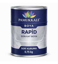 Pamukkale 1402 Rapid Hızlı Kuruyan Metal Boyası Parlak 0.75 Kg Makina Gri Ral 7011