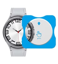 Samsung Watch 6 43mm Uyumlu Kolay Takılabilir Takma Aparatlı Temperli Cam Ekran Koruyucu