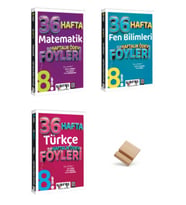 Yargı LGS 2027 8. Sınıf Matematik Türkçe ve Fen Bilimleri Ödev Föyleri 3lü Set + Telefon Standı