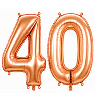 40 Rakam Folyo Balon Rose Gold Rengi (76 cm)