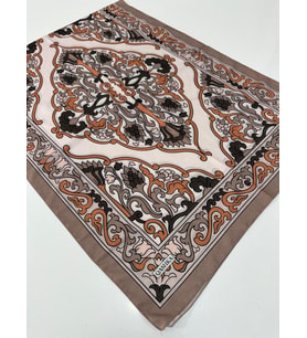 QASHKA Soft Pamuklu Şal Etro Desen LBD0721