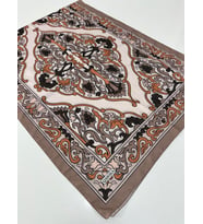 QASHKA Soft Pamuklu Şal Etro Desen LBD0721