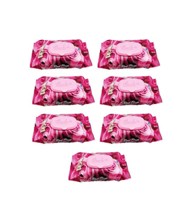 7 Paket Red Rose Islak Havlu Mendil 90 Adet Kapaklı Gül Kokulu