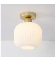 MYLİGHTS  PLOFONYER TAVAN AVİZE  OPAL CAM AVİZE MODER SPOR AVİZE 20cm