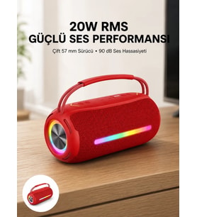 USB/SD/AUX Girişli Hoparlör – 10 W × 2 Çift Sürücü