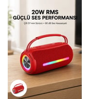 USB/SD/AUX Girişli Hoparlör – 10 W × 2 Çift Sürücü