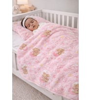 Yumuşak Dokulu Peluş Bebek Battaniyesi