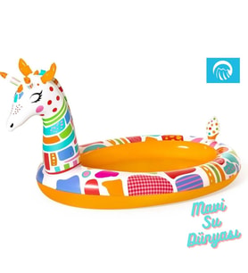 Havuz Büyük Zürafa Kafalı 266 Cm x 157 Cm - Mavi Su Dünyası