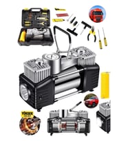 Pro Seri Çelik Gövde Çift Pistonlu 12 V 150 Psi Dakikada 85 Lt Araç Araba Lastik Bot Şişirme