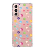PrintiFy Samsung Galaxy S21 FE Uyumlu Water Color 6 Baskılı Şeffaf Köşe Korumalı Antişok Kılıf