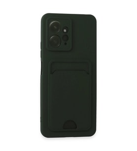 Note 12 4g Kılıf Kelvin Kartvizitli - Koyu Yeşil