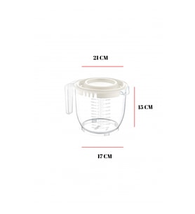 2200 Ml Mikser Kabı Beyaz & Ölçü Kabı & Saklama Kabı Diğer