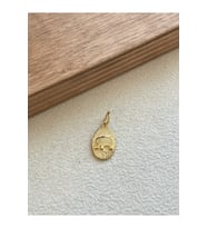 925 Ayar Gümüş Gold Renginden Filli Gümüş Bereket Şans Kolye Ucu