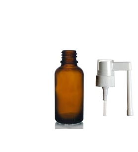 30ml kahverengi ağız spreyi başlıklı cam şişe,12 adet, ağız spreyi şiesi, cam şişe, medikal şişe