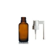 30ml kahverengi ağız spreyi başlıklı cam şişe,12 adet, ağız spreyi şiesi, cam şişe, medikal şişe