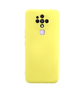 Tecno Camon 16 Kılıf Nano içi Kadife Silikon - Sarı