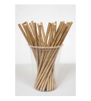 Kraft Naturel Karton Pipet 25 li