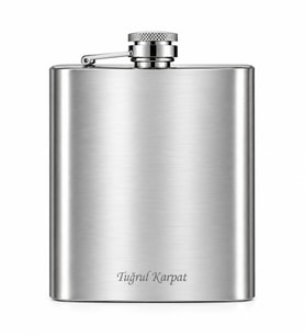 Kişiye ve İsme Özel Paslanmaz Çelik Matara 5 oz