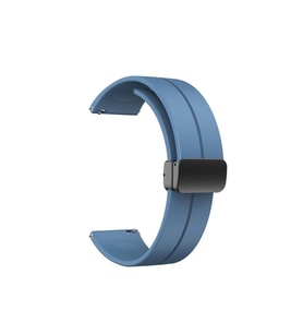 Samsung Galaxy Watch 42mm Uyumlu 20mm Kordon Silikon Metal Mıknatıslı Toka Zore KRD-84 Kayış