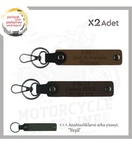 Motor Severlere, İsim Plaka ve 0 - Kan Grubu Yazılı Anlamlı Hediye x2 Anahtarlık, Kahve-K Kahve-Ysl (Çok Renkli)