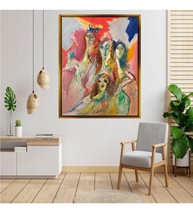 Altın  Çerçeveli tablo ss526