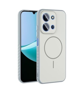 Coverzone Xiaomi Redmi 15C ?le Uyumlu Kamera Lens Korumal? K?l?f Magsafe Uyumlu Kablosuz ?arj �zellikli Tea Silikon Telefon K?l?f? G�m�?