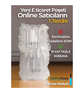 21x23 cm 100 adet Sütunlu Koruyucu Havalı Kargo Poşeti Airbag/Airbed/Şişirilebilir Ambalaj