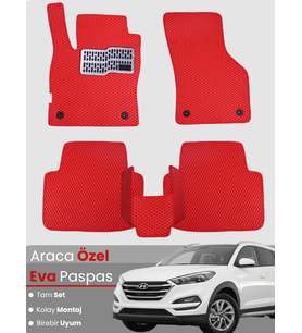 HYUNDAİ TUCSON (2015-2020) Uyumlu EVA Paspas Tam Set–Araca Özel,Kolay Montaj,Su Geçirmez