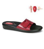Ceyo 9200-12 Jelli Hallux-Valgus (Kemik Çıkıntısı) Destekli Kırmızı Kadın Terlik