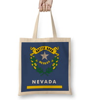 Nevada State Flag Bez Çanta Uzun Saplı
