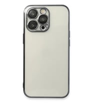 Newface Apple iPhone 14 Pro Kılıf Razer Lensli Silikon - Siyah