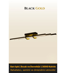 Cosmo Gold LED Tavan Avize – Kumandalı Dim Edilebilir – Aşağı Işık