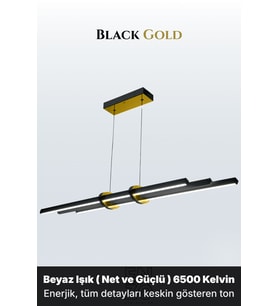 Cosmo Gold LED Tavan Avize – Kumandalı Dim Edilebilir – Aşağı Işık