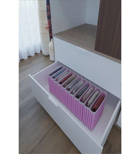 11 Bölmeli Dolap Ve Çekmece Içi Düzenleyici Akordiyon Organizer M-00500 (6 Adet)