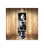 Amy Winehouse Tasarımlı Üçlü Retro Ahşap Poster Ü355