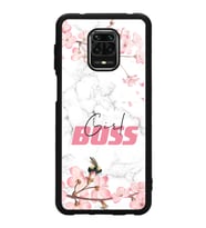 Xiaomi Redmi Note 9 Pro Uyumlu Sakura Girl Boss Tasarımlı Glossy Telefon Kılıfı