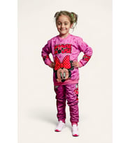 Minnie Mouse Kız çocuk spor eşofman takımı pamuklu kumaş şardonlu (STD)