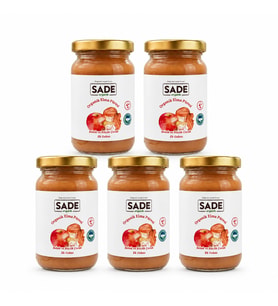 SADE ORGANİK ELMA PÜRESİ 100 GR. 5 Lİ PAKET