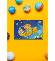 Ahşap 24'lü Gizemli Uzay Yapboz Uzaya Yolculuk Puzzle