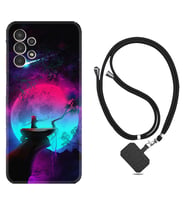 Samsung Galaxy M14 Kılıf Resimli Boyun Askılı İpli Desenli Silikon Series Lost Warrior 1840