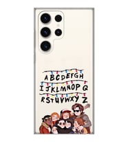Samsung Galaxy S24 ULTRA Uyumlu Stranger Things Desenli Şeffaf Telefon Kılıfı