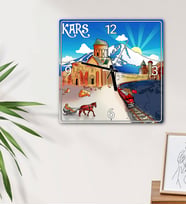 Kars Tasarımlı Duvar Saati