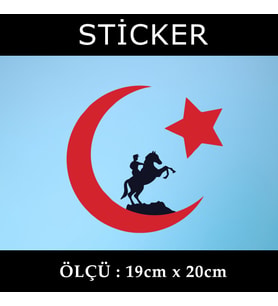 ayyıldız türkiye ata etiket sticker - 1 adet çıkartma araba motosiklet kask atv tablet pc buzdolabı otomobil bilgisayar uyumlu