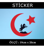 ayyıldız türkiye ata etiket sticker - 1 adet çıkartma araba motosiklet kask atv tablet pc buzdolabı otomobil bilgisayar uyumlu