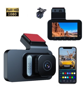 Full HD 1080P Araç İçi DVR Kamera - Gece Görüşlü, Geniş Açılı, Hareket Algılamalı (Siyah)