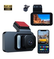 Full HD 1080P Araç İçi DVR Kamera - Gece Görüşlü, Geniş Açılı, Hareket Algılamalı (Siyah)